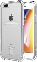 Apple iPhone 11 Pro Max Back Cover Telefoonhoesje | Transparant | TPU hoesje | Pasjeshouder