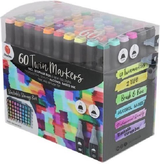 Decotime (60 - With Colors Professionele Twinmarkers | bol.com