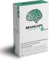 Braincaps Boost Decaf – Prestatie & Concentratie - Natuurlijk & Cafeïnevrij – 60 caps