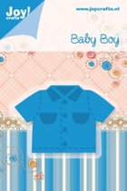 6002/0210 Snijmal Joy Crafts - Noor! design - shirt geboorte jongen - baby boy - mal kleertjes blouse