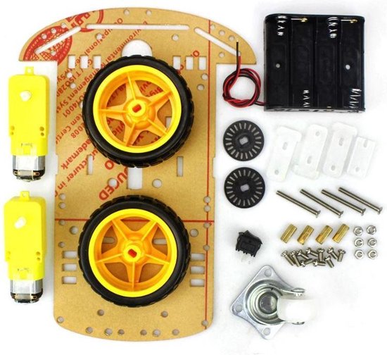 Kit de chasis inteligente de 4WD para coche Arduino Raspberry Pi