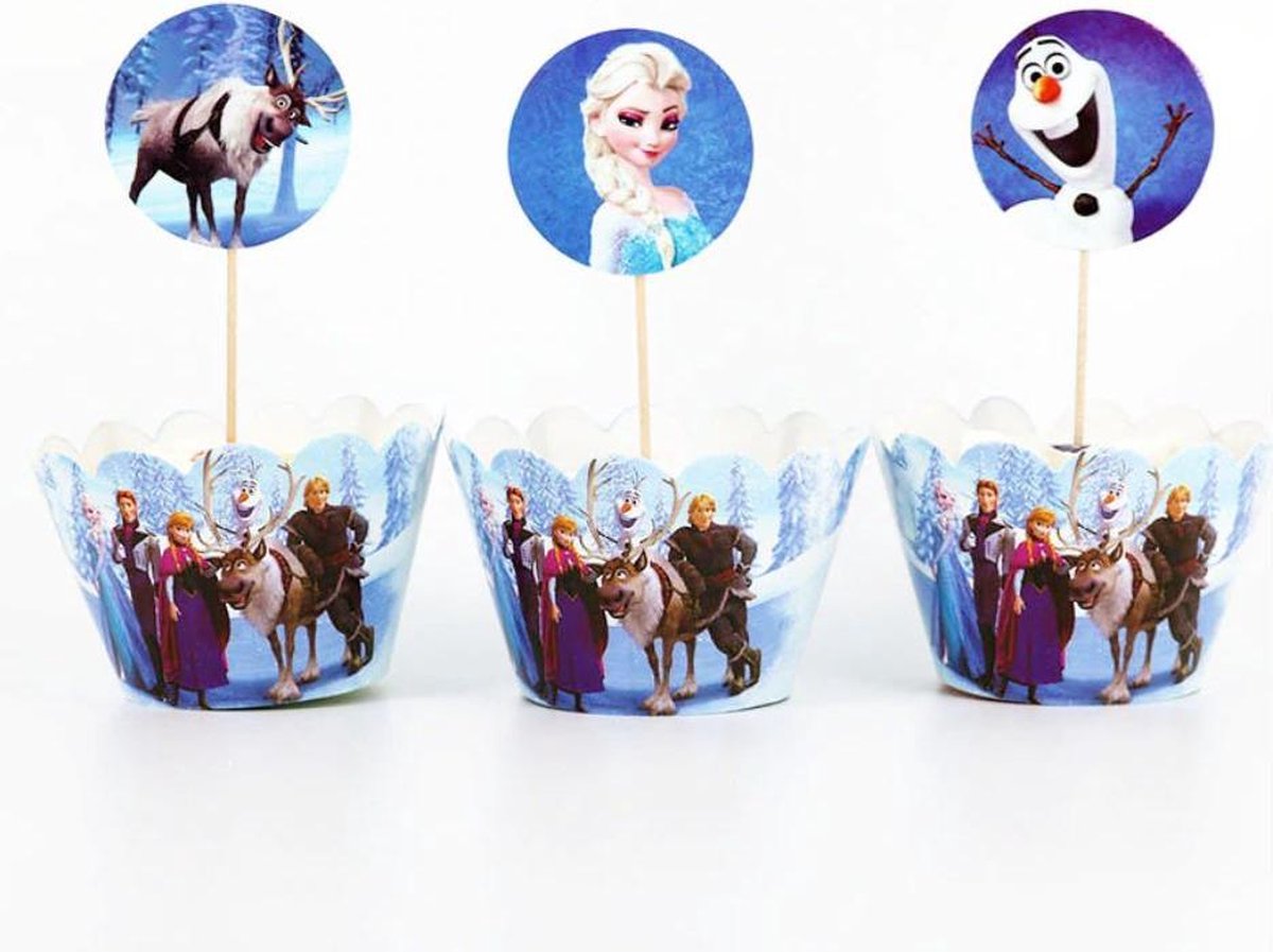 CakeDeco Cupcake Toppers Frozen - 24st