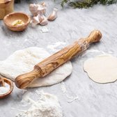 Olijfhouten Deegroller - 40 cm - Duurzame Roller - rolling pin hout - Pizza - Brood - Pasta