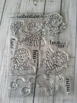 Stempel, clear stamp, Cupido