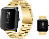 Gouden stalen schakelarmband van 20mm voor Xiaomi Huami Amazfit BIP S