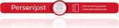 Personlost Snap-on polsband rood - QR/NFC gecodeerde armband voor kinderen - SOS bandje