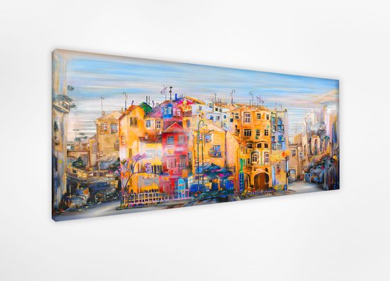 Atmosphère de la ville 80x40 cm, peinture d'art imprimée sur toile 100%  coton tendue... | bol.com