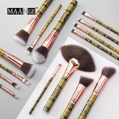 Maange - Luxe Make-up Kwasten set - Exclusief & Professioneel - 15 Stuks - Borstel set - Makeup