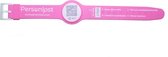 Personlost polsband roze met sluiting - QR/NFC gecodeerde armband voor kinderen - SOS bandje