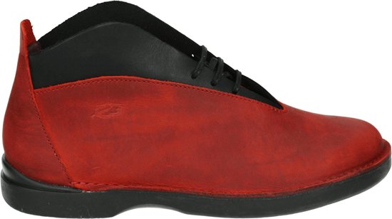 Loints of Holland 57321 - Dames VeterlaarzenHalf-hoge schoenen - Kleur:  Rood - Maat: 37 | bol.