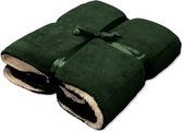Unique Living Coby - Fleece - Plaid - 130x160 cm - Dark Green
