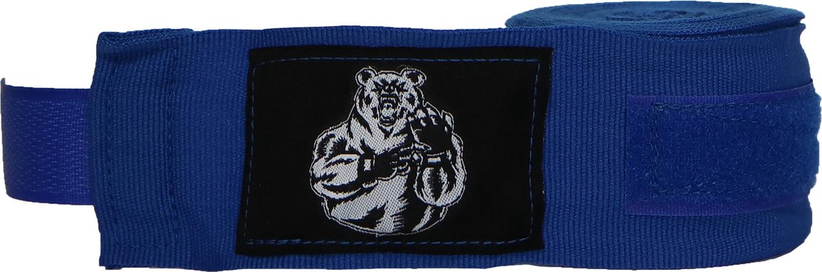 ORCQ Bear boxing handwraps - Boks Wraps - Boksbandages - Kickboks bandage - Paar - 450cm Blauw