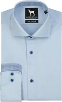 GENTS - Blumfontain Overhemd Heren Volwassenen NOS lichtblauw Maat L7 41/42 - Extra Lange Mouwen