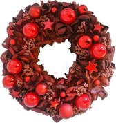 Krans | Kerst | Rood | 50cm