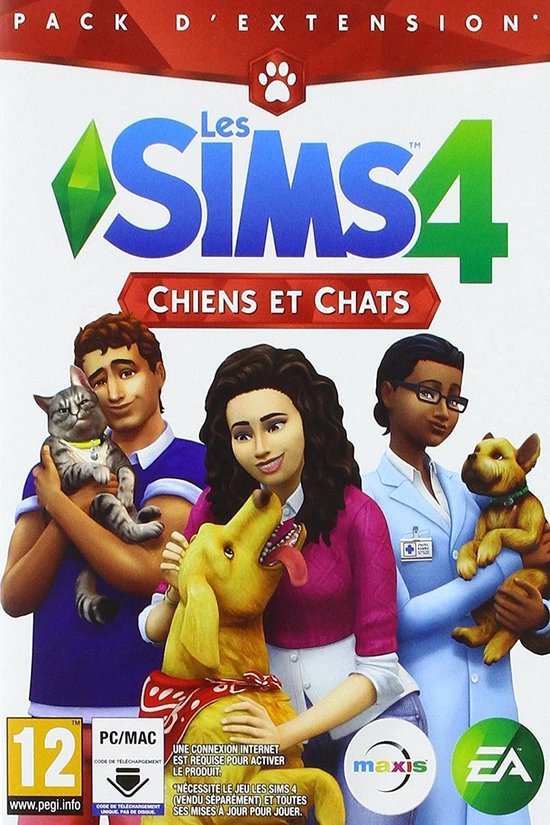 Les Sims 4: Chiens et Chats – PC/Mac Basic + Add-on (Frans)