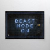 Walljar - Beast Mode - Muurdecoratie - Poster