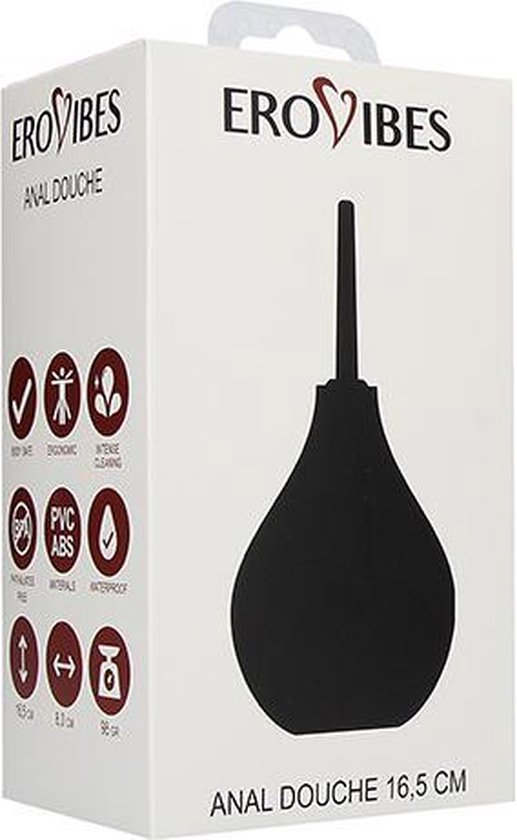 Erovibes - Anaal Douche - Klysma - Enema - Anaaldouche - Anal Douche - Intieme douche - 16 cm