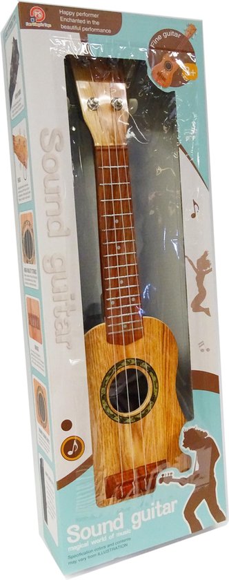 Speelgoed Gitaar met 4 snaren - Sound Guitar - 56cm - Speelgoedinstrument |  bol.com