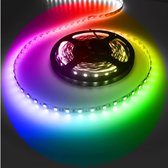 LEDstrip RGB - **losse led strip** | 12V DC - 10W - 60 LED's/m | waterdicht IP65 | 5 meter (zonder voeding - zonder afstandsbediening)