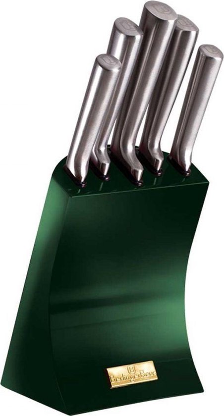 Knife Set with Stand Berlinger Haus BH/2448 Emerald