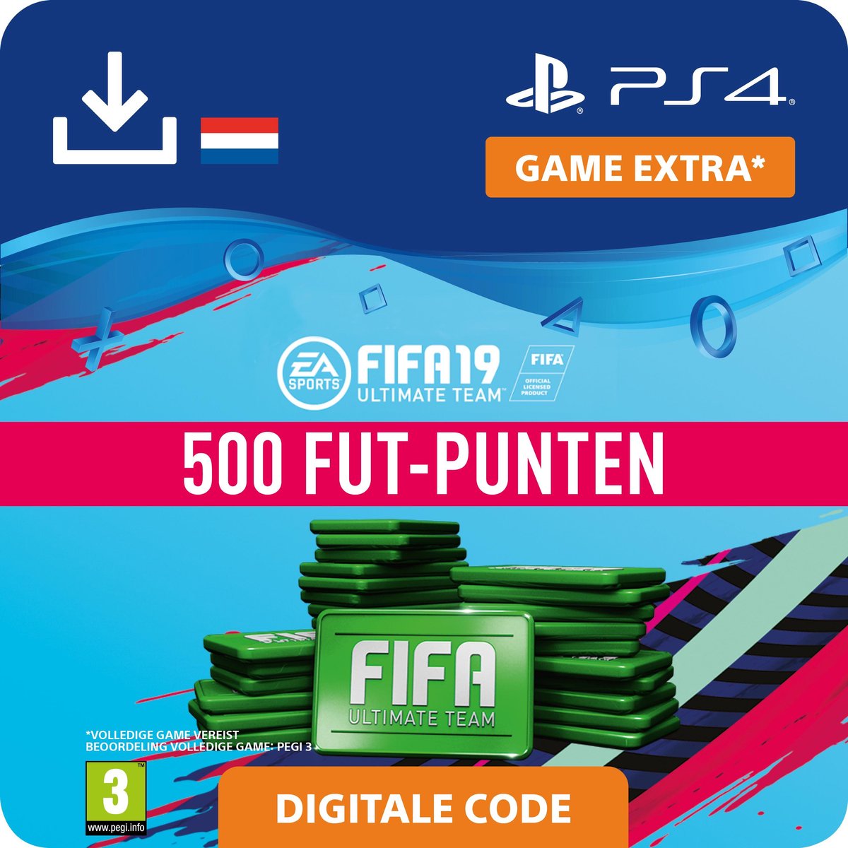 gezond verstand Elk jaar vals FIFA 19 - digitale valuta - 500 FIFA 19-punten - NL - PS4 download | bol.com