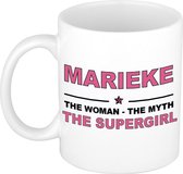 Marieke The woman, The myth the supergirl cadeau koffie mok / thee beker 300 ml