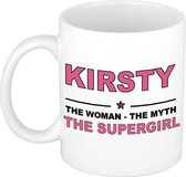 Kirsty The woman, The myth the supergirl cadeau koffie mok / thee beker 300 ml