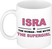 Isra The woman, The myth the supergirl cadeau koffie mok / thee beker 300 ml