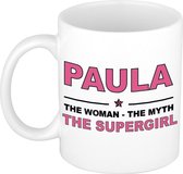 Paula The woman, The myth the supergirl cadeau koffie mok / thee beker 300 ml