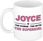 Joyce The woman, The myth the supergirl cadeau koffie mok / thee beker 300 ml