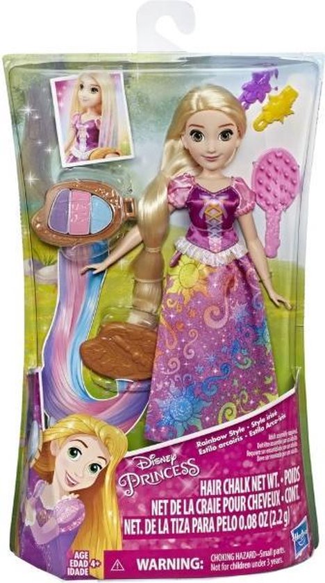 Reclame materiaal Onafhankelijkheid Disney - Princess - Rapunzel - Rainbow Style - Haarverf - Pop - Prinses  -... | bol.com
