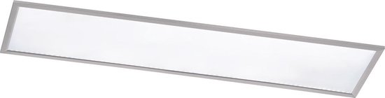LED Plafondlamp - Plafondverlichting - Trion Povino - 31W - Warm Wit 3000K - Dimbaar - Rechthoek - Mat Nikkel - Aluminium