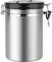 Voorraadbus - Bewaarblik - Koffiebus - Koffieblik - Vacuum - HF