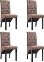 Eetkamerstoelen set 4 stuks (Incl LW anti kras viltjes) - Eetkamer stoelen - Extra stoelen voor huiskamer - Dineerstoelen – Tafelstoelen