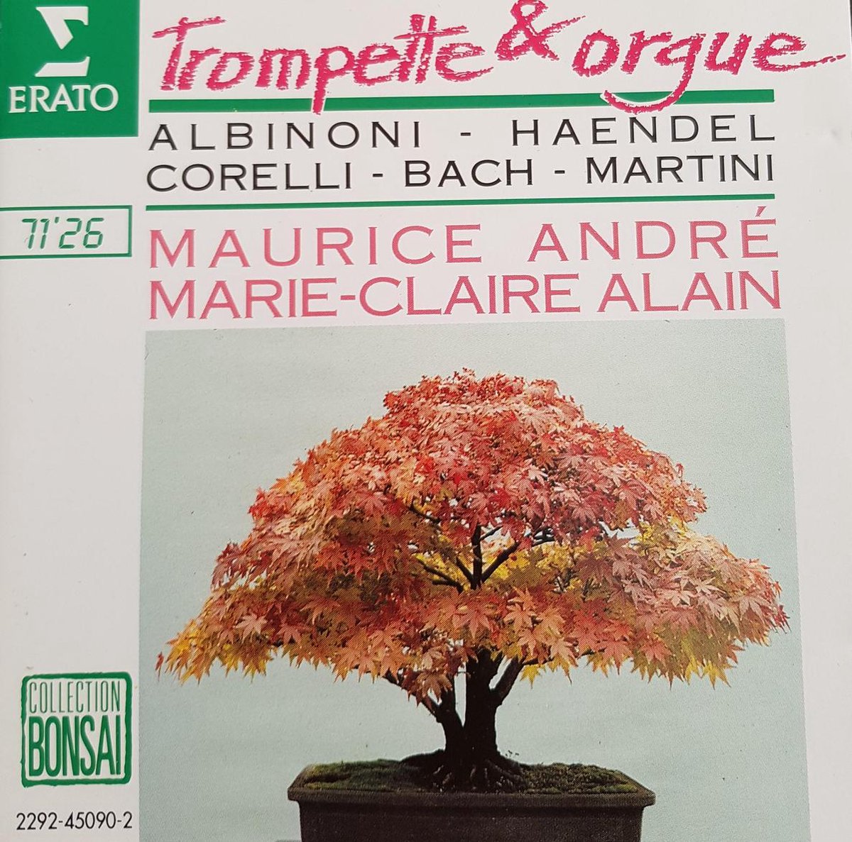 Trompette & Orgue Maurice André . Marie-Claire Alain