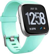 Fitbit Versa silicone band - aqua - Maat S