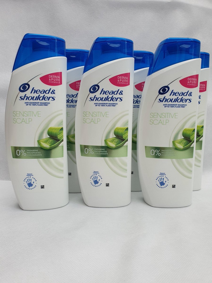 Head and shoulders sensitive shampoo met aloe vera 3000ml (6 x 500ml