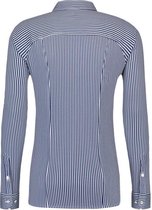 Desoto - Overhemd Strijkvrij Donkerblauw Streep - Maat 3XL - Slim-fit