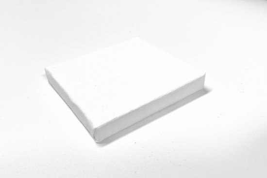 half acht Emotie Laatste Knutsel Mini Canvas Blanco 7 x 7,5 x 1 cm Art Deco - 36 stuks -Mini Toile -  36 pièces - | bol.com