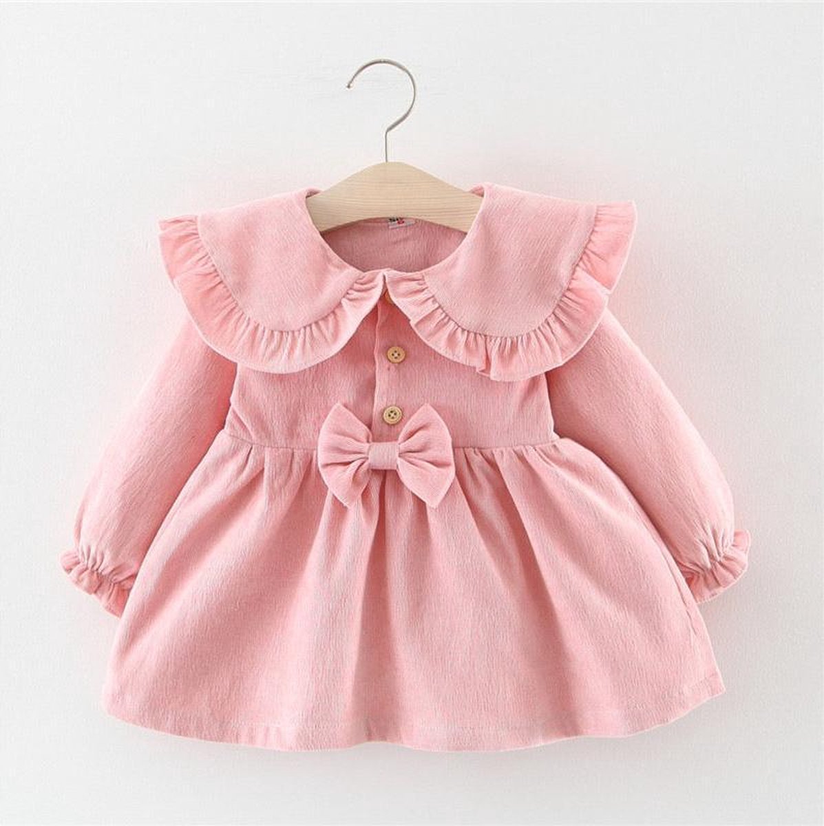 Baby Garden Baby jurk roze Baby Jurk Maat 74 | bol.com