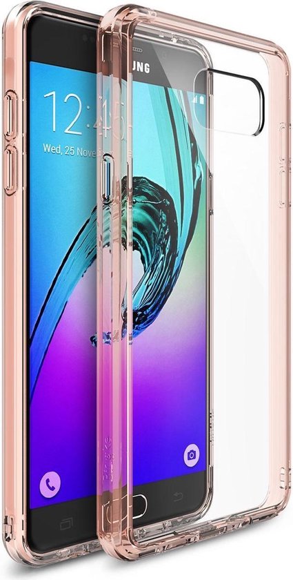 Ringke Fusion Samsung Galaxy A3 (2016) Hoesje Doorzichtig Rose Gold |  bol.com