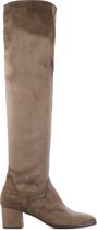 Lamica Vrouwen Textiel  Overknee laarzen / Laarzen / Damesschoenen Quilia - Taupe - Maat 42