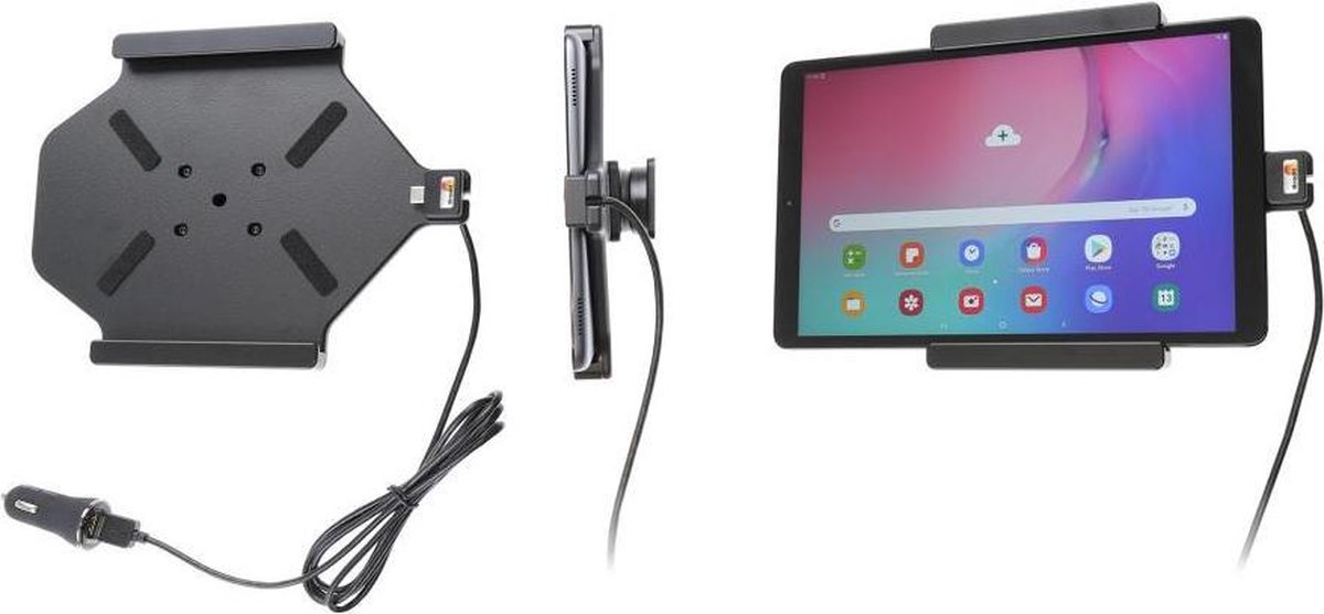 Brodit houder-lader Samsung Galaxy Tab A 10.1 (2019) met USB sig.plug