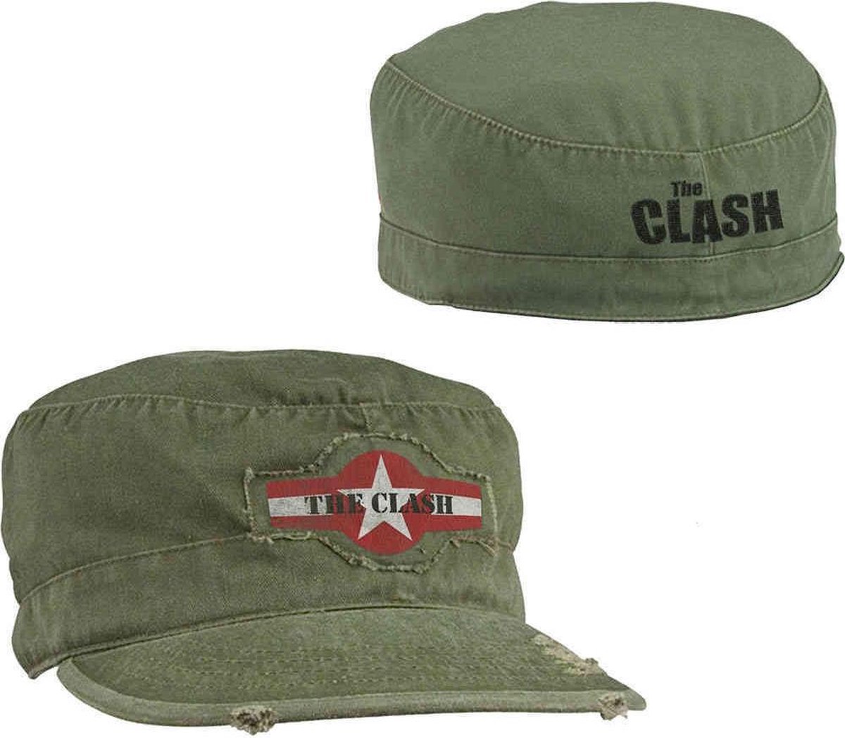 The Clash - Star Logo Pet - M/L - Groen - Rock Off