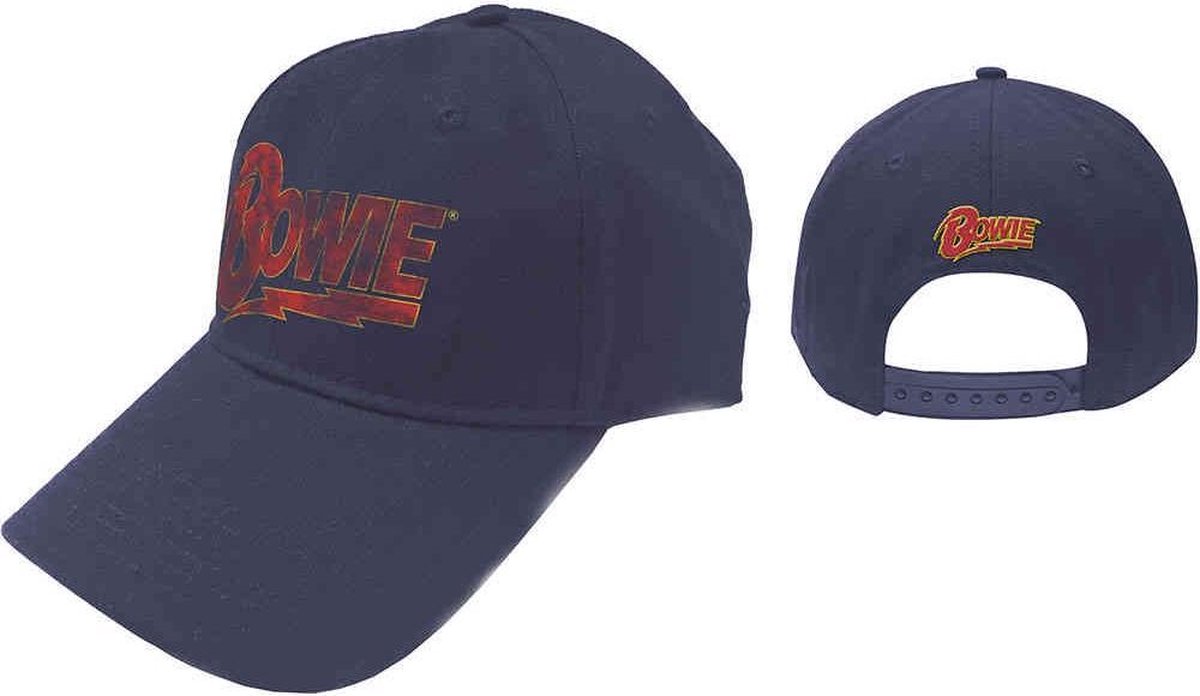 David Bowie Baseball pet Flash Logo Blauw