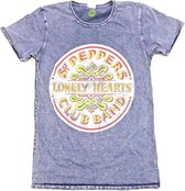 The Beatles Heren Tshirt -2XL- Sgt. Pepper Drum Blauw