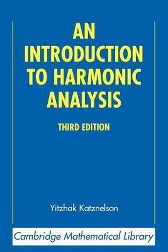 Introduction To Harmonic Analysis - cover