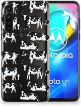 Telefoon Hoesje Motorola Moto G8 Power Siliconen Hoesje met Naam Koetjes