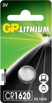 GP Lithium CR1620 knoopcelbatterijen - 1 stuks