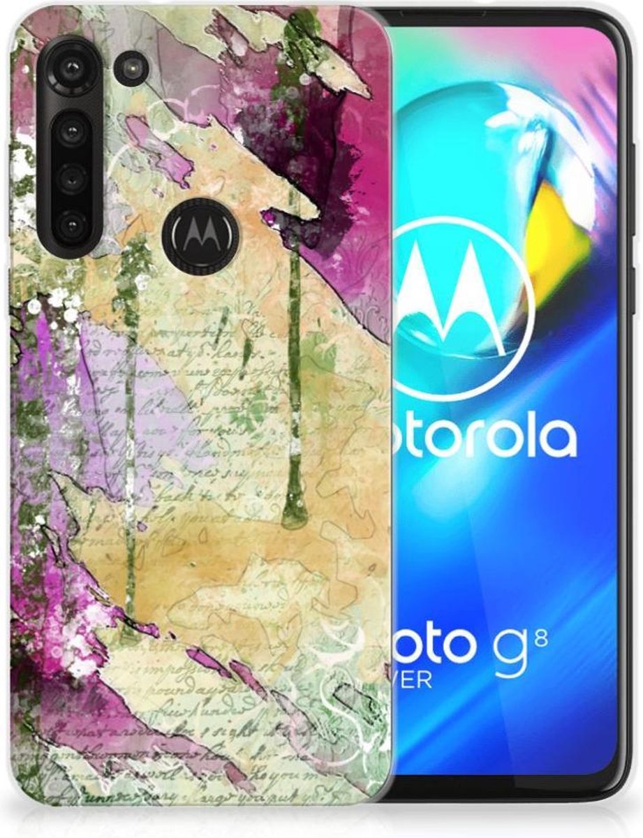 Hoesje maken Motorola Moto G8 Power Letter Painting